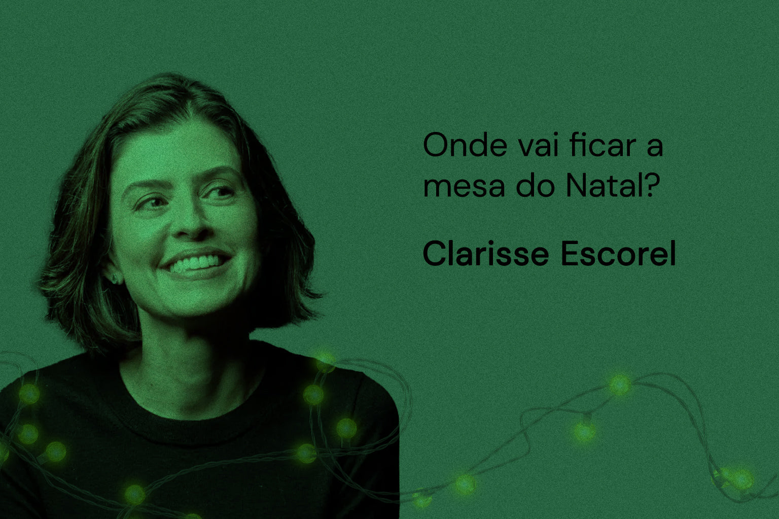 Onde vai ficar a mesa do Natal?